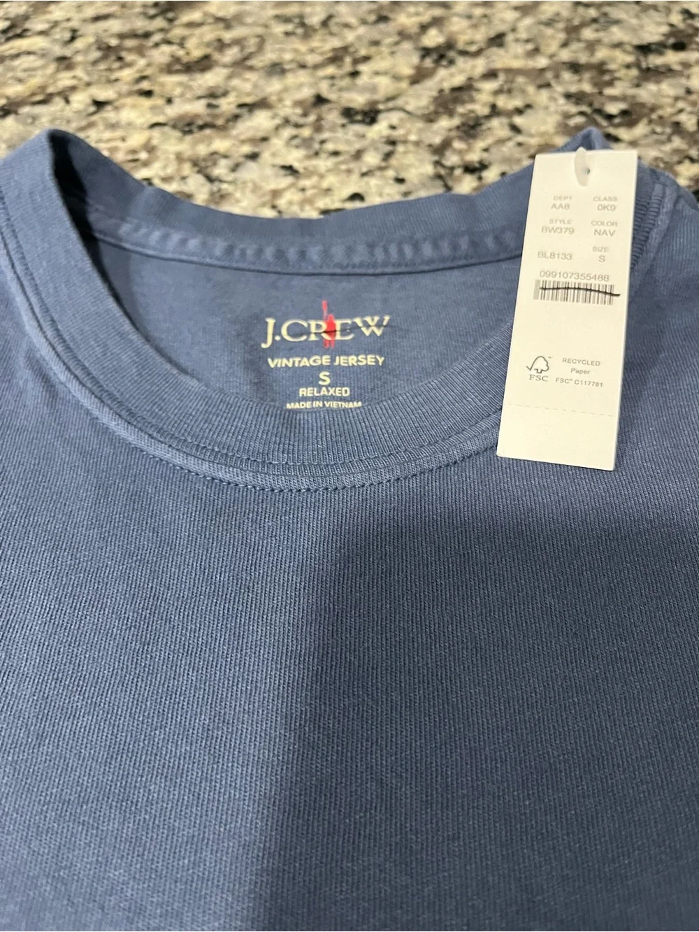 J Crew Shirt S Vintage Wash Blue